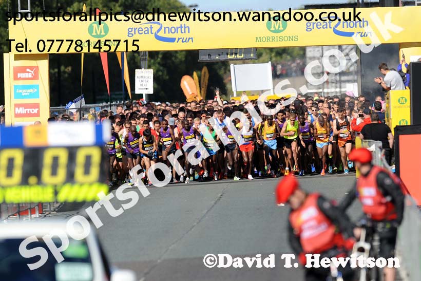 Mens Morrisons Great North Run. Photo: David T. Hewitson/Sports for All Pics
